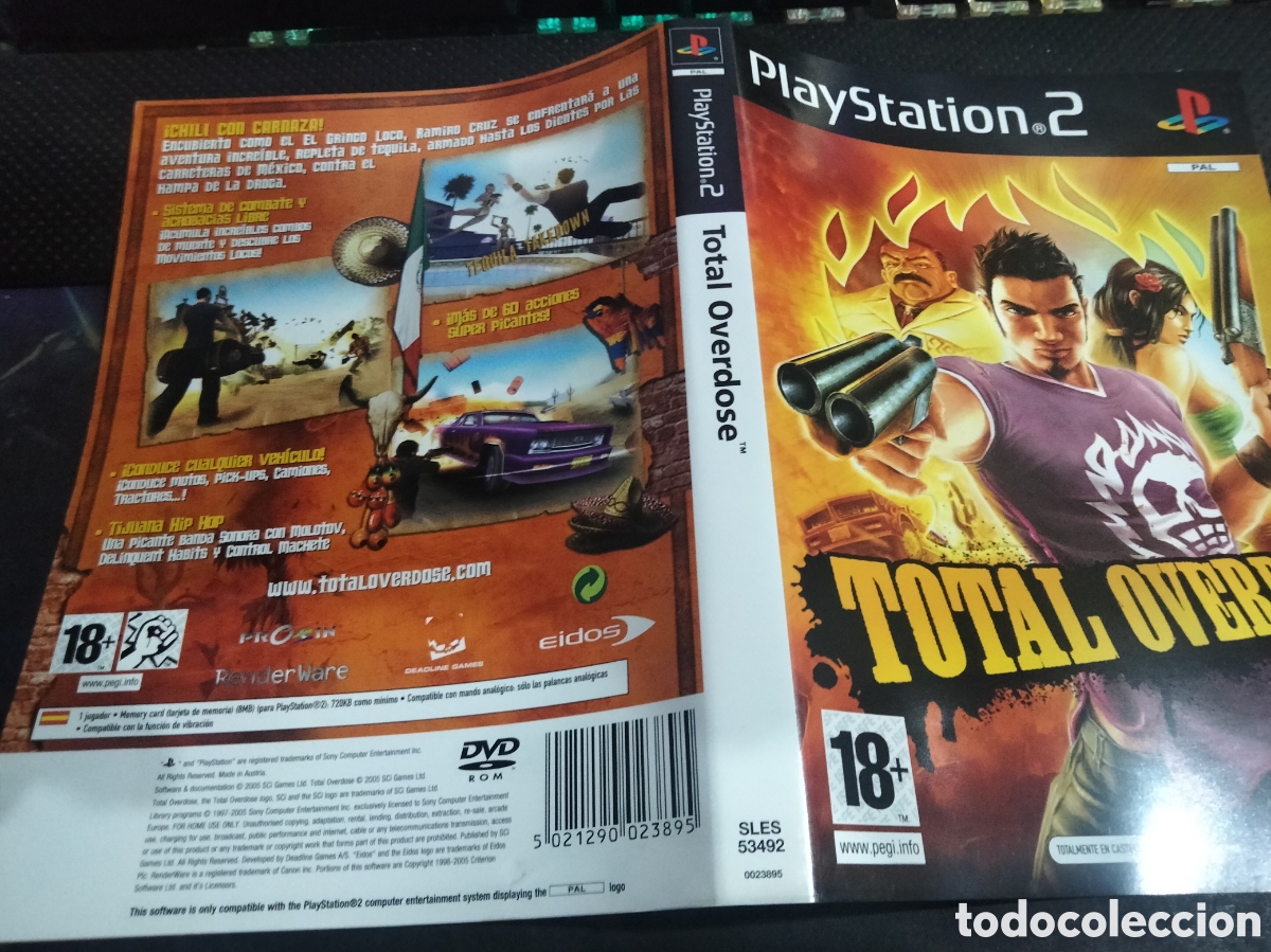 Videojuegos y consolas: Car&aacute;tula total overdose ps2 - Foto 1