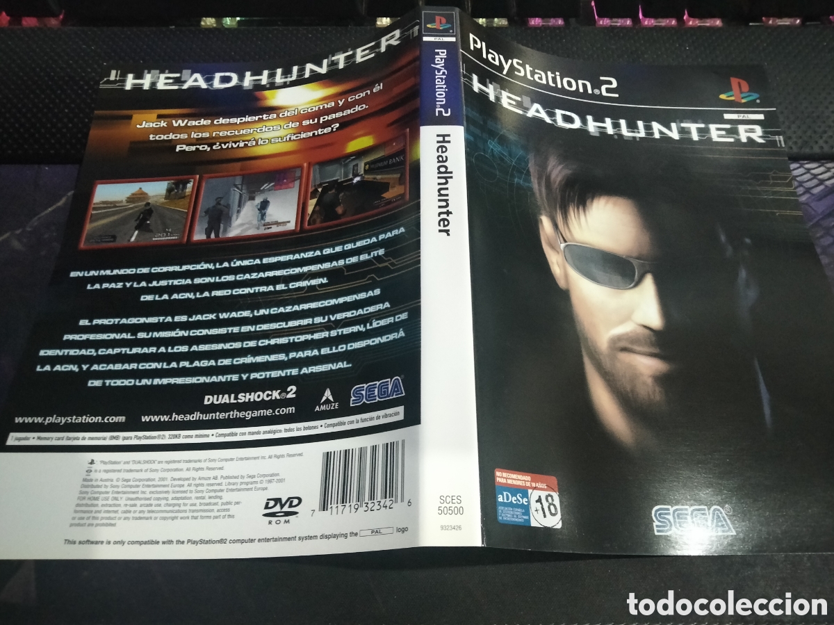 Videojuegos y consolas: Car&aacute;tula headhunter ps2 - Foto 1
