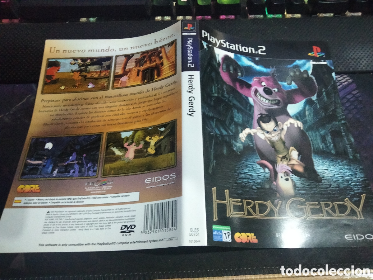 Videojuegos y consolas: Car&aacute;tula herdy gerdy ps2 - Foto 1