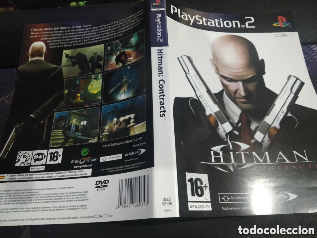 Videojuegos y consolas: Car&aacute;tula Hitman contracts ps2 - Foto 1