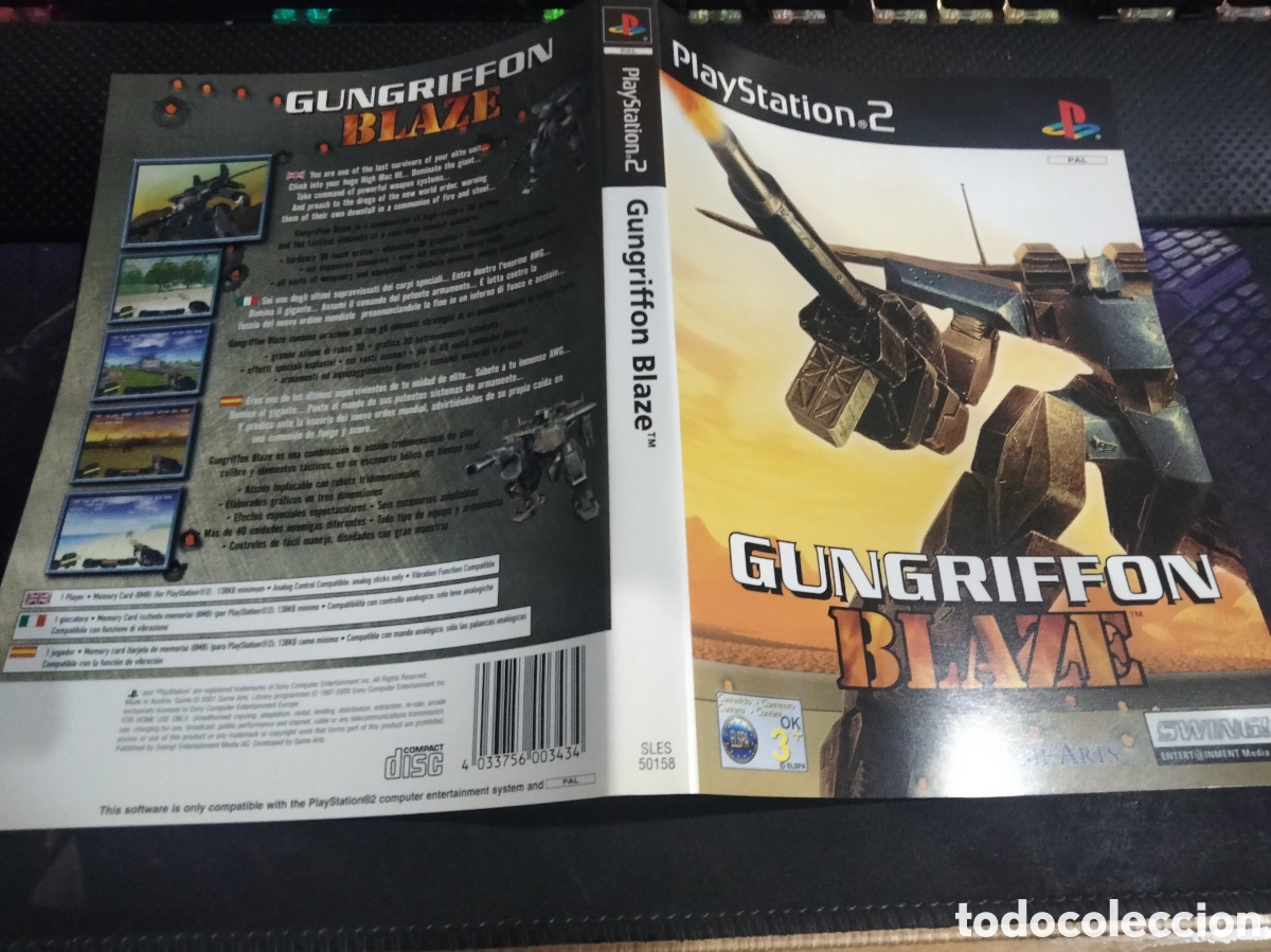 Videojuegos y consolas: Car&aacute;tula gungriffon blaze ps2 - Foto 1