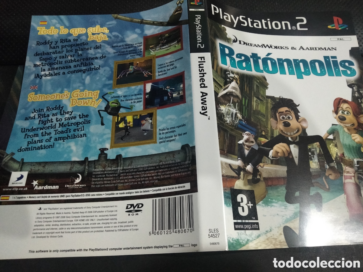 Videojuegos y consolas: Car&aacute;tula ratonpolis ps2 - Foto 1