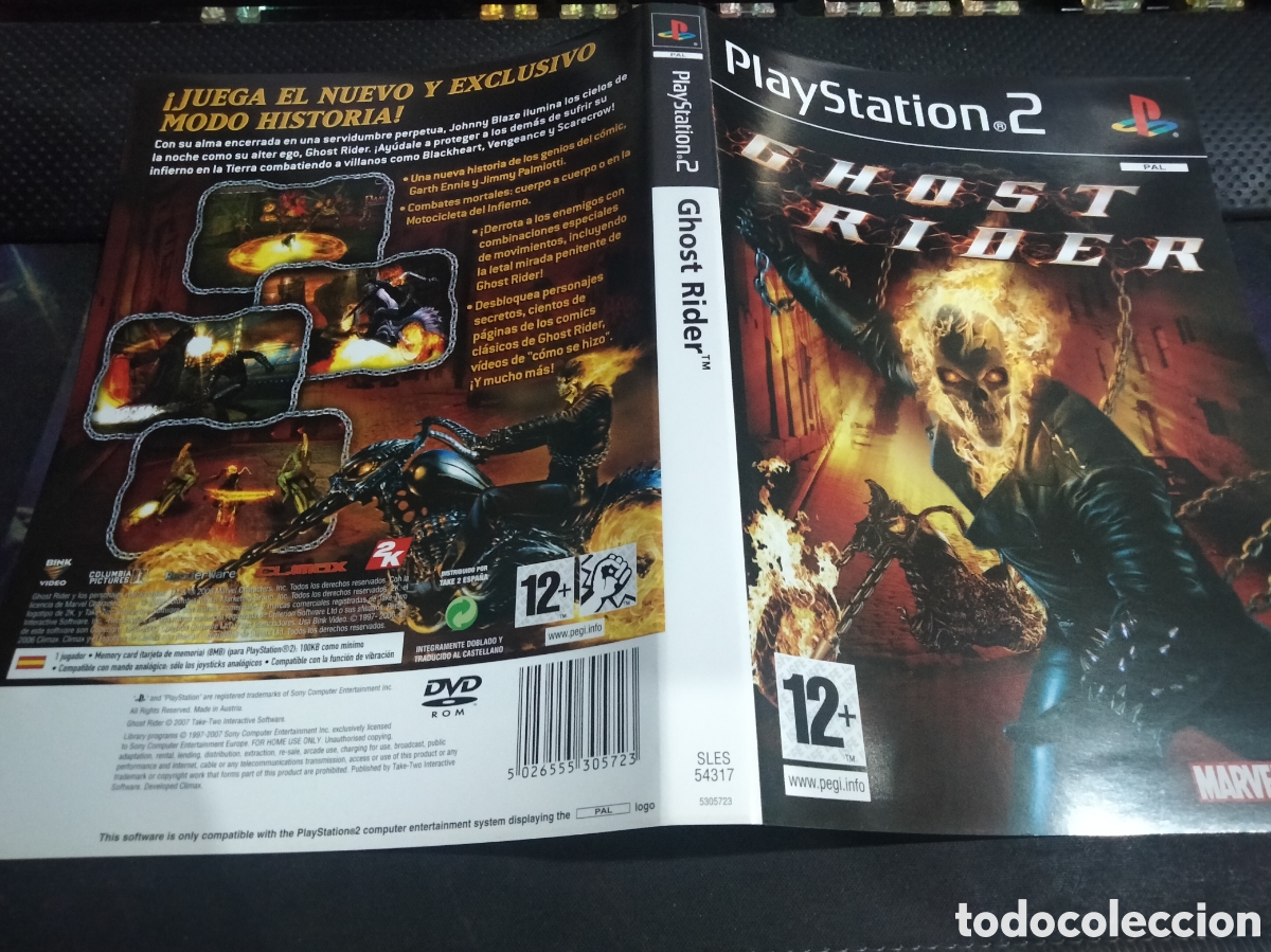 Videojuegos y consolas: Car&aacute;tula Ghost rider ps2 - Foto 1