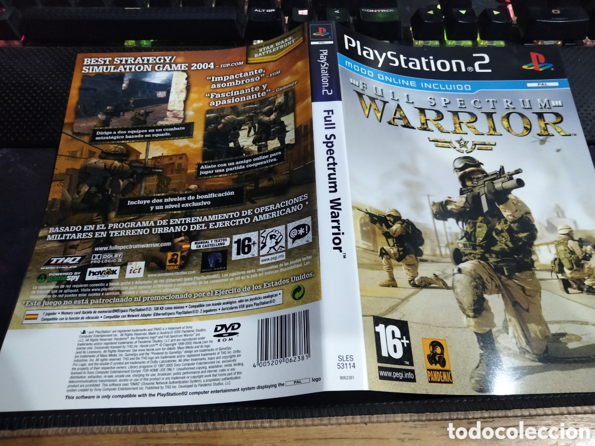 Videojuegos y consolas: Car&aacute;tula full spectrum warrior ps2 - Foto 1