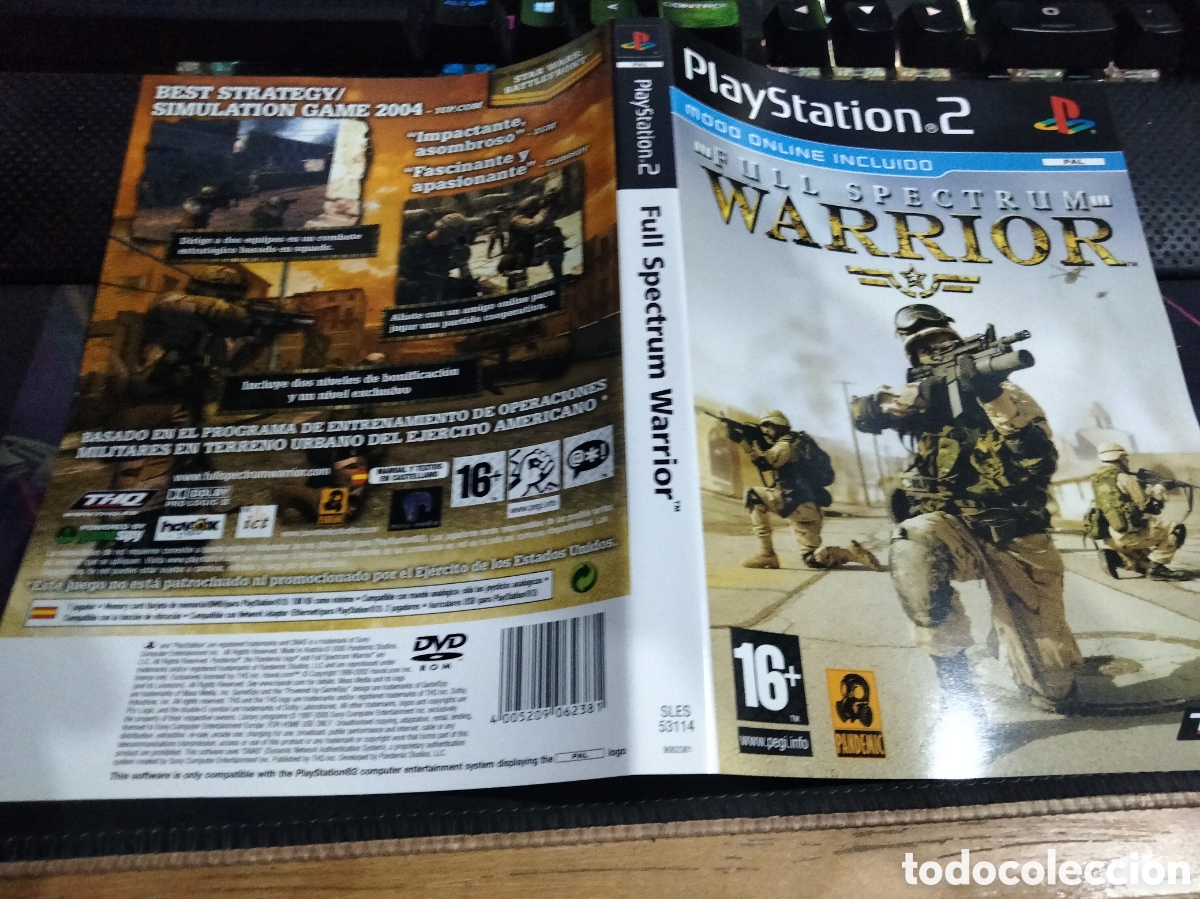 Videojuegos y consolas: Car&aacute;tula full spectrum warrior ps2 - Foto 1