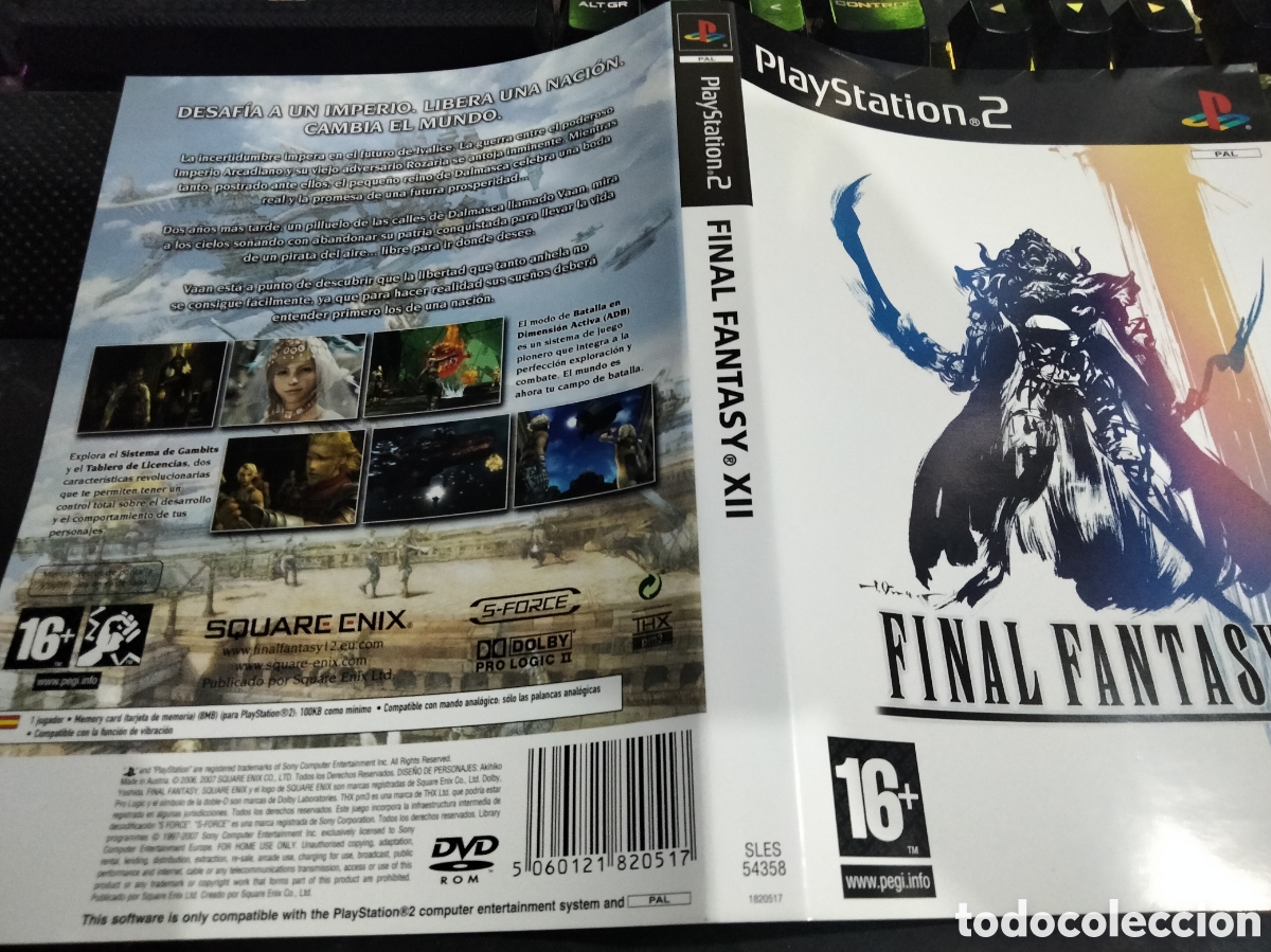 Videojuegos y consolas: Car&aacute;tula final fantasy xii ps2 - Foto 1
