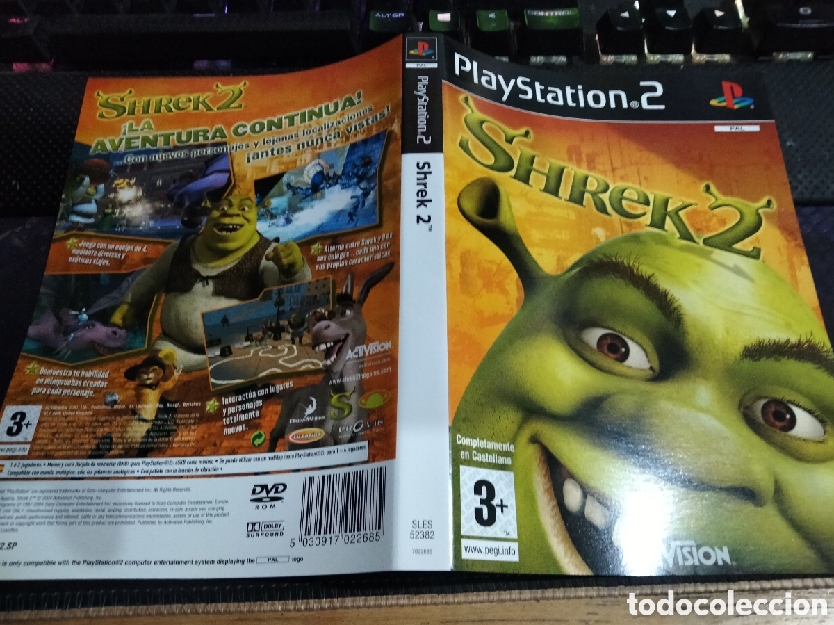 Videojuegos y consolas: Caratula Shrek 2 ps2 - Foto 1