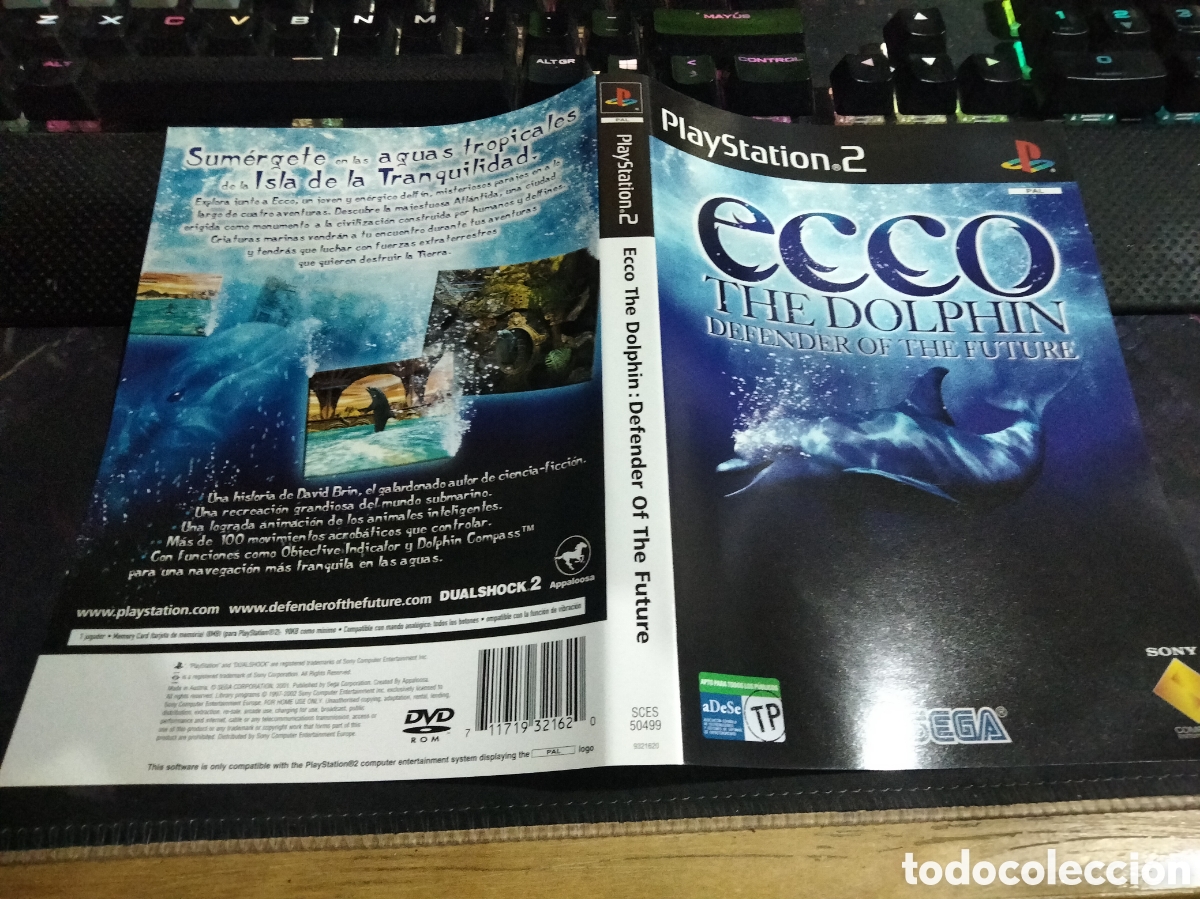Videojuegos y consolas: Car&aacute;tula Ecco the dolphin ps2 - Foto 1