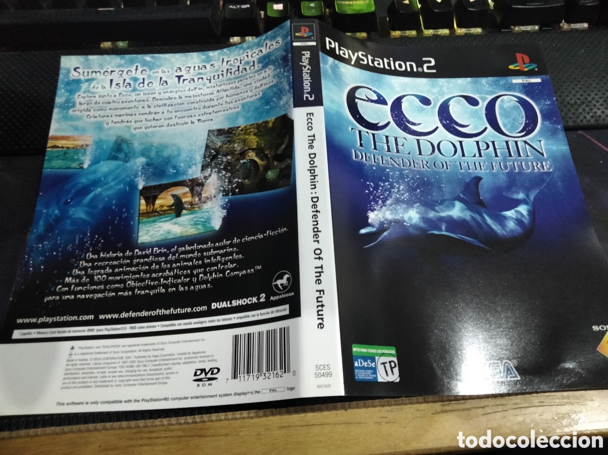 Videojuegos y consolas: Car&aacute;tula Ecco the dolphin ps2 - Foto 1