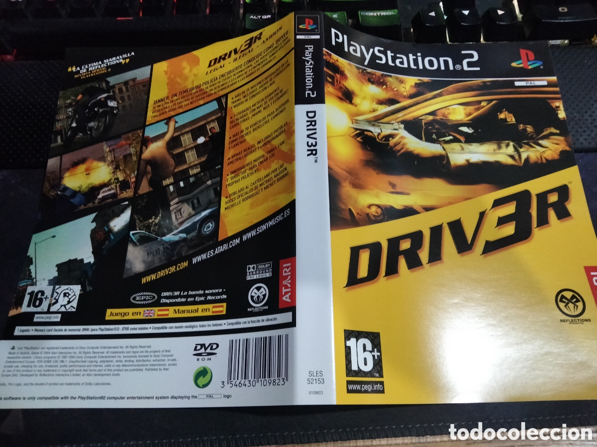 Videojuegos y consolas: Car&aacute;tula driver 3 ps2 - Foto 1