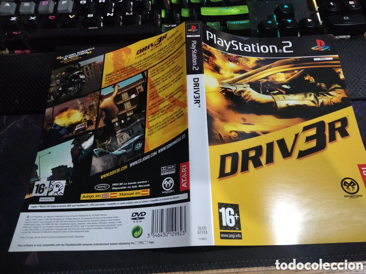 Videojuegos y consolas: Car&aacute;tula driver 3 ps2 - Foto 1