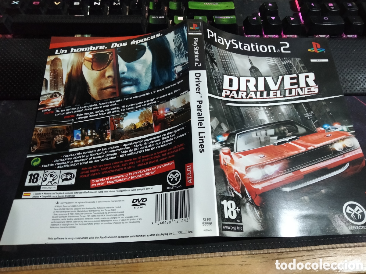 Videojuegos y consolas: Car&aacute;tula driver parallel lines ps2 - Foto 1