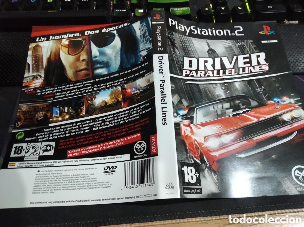 Videojuegos y consolas: Car&aacute;tula driver parallel lines ps2 - Foto 1