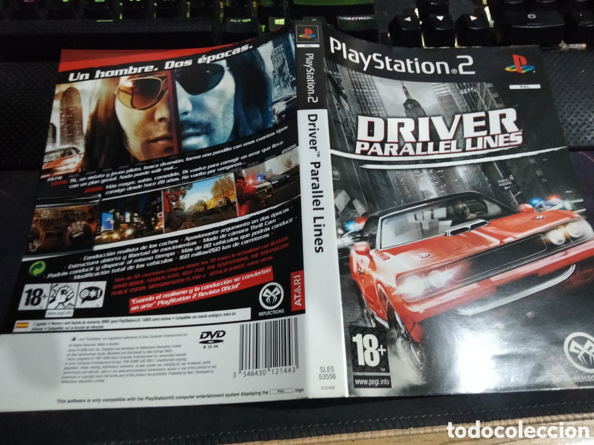 Videojuegos y consolas: Car&aacute;tula driver parallel lines ps2 - Foto 1