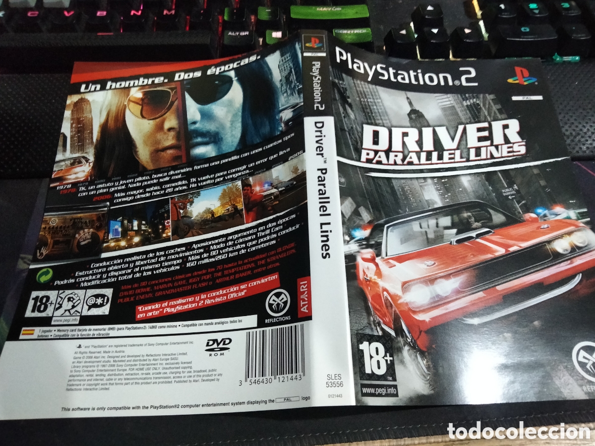 Videojuegos y consolas: Car&aacute;tula driver parallel lines ps2 - Foto 1