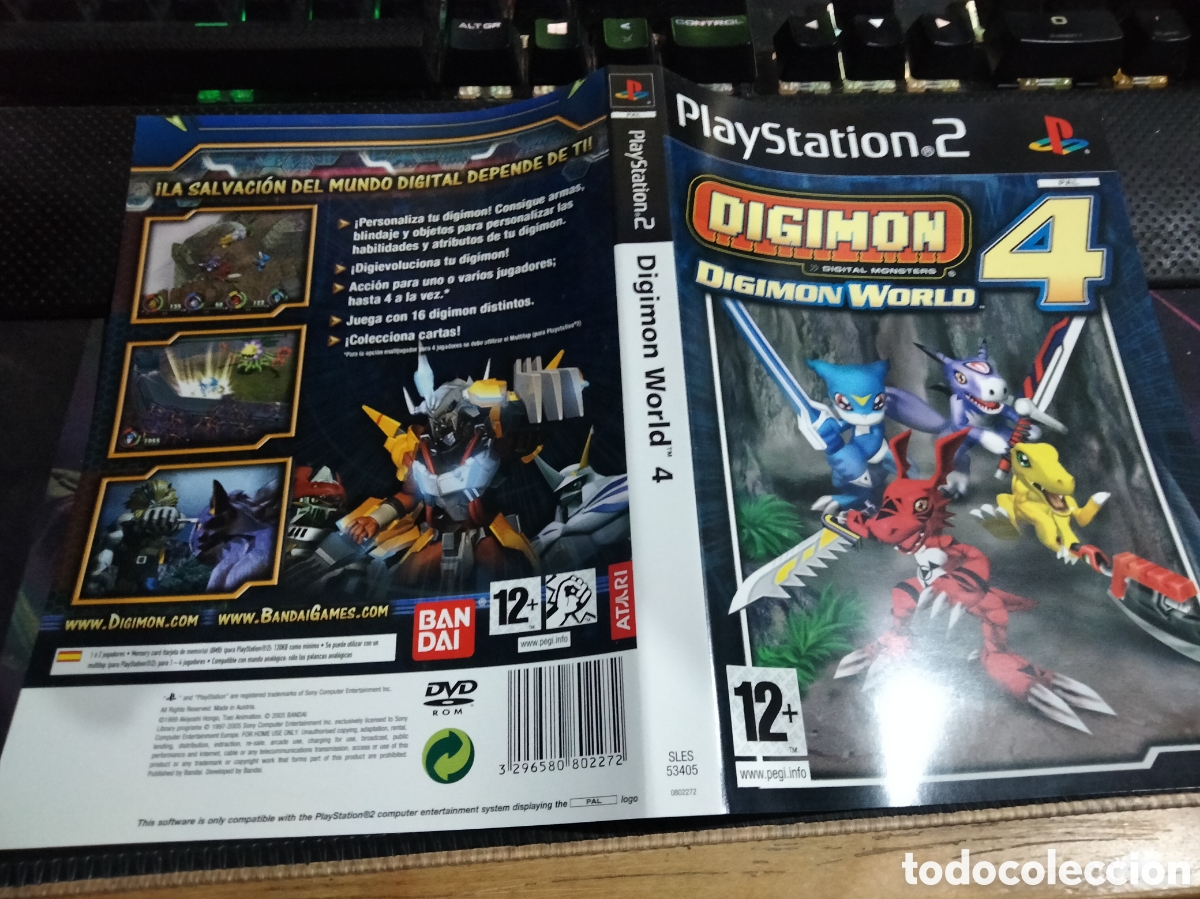 Videojuegos y consolas: Car&aacute;tula Digimon 4 ps2 - Foto 1