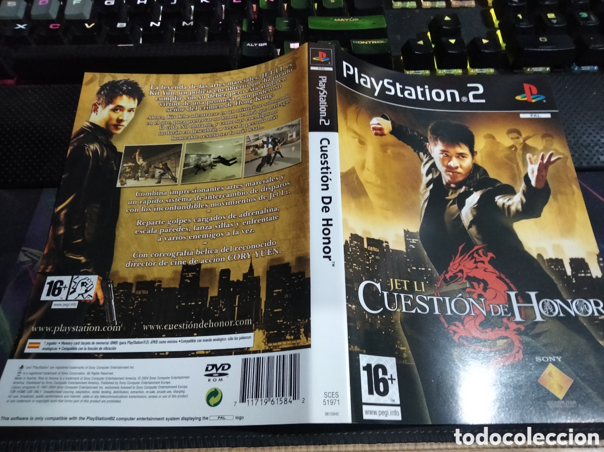 Videojuegos y consolas: Car&aacute;tula cuesti&oacute;n de honor ps2 - Foto 1