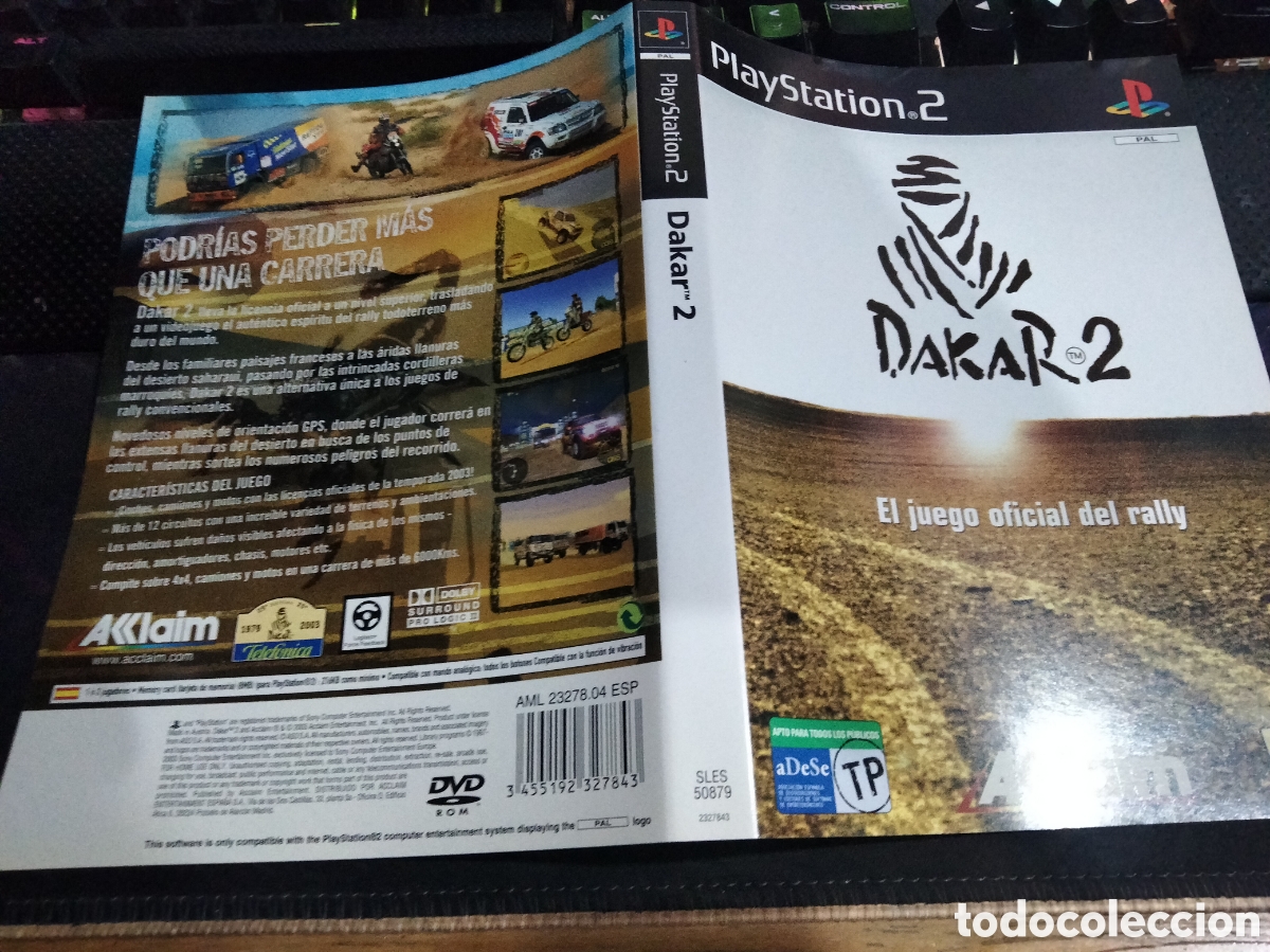 Videojuegos y consolas: Car&aacute;tula Dakar 2 ps2 - Foto 1