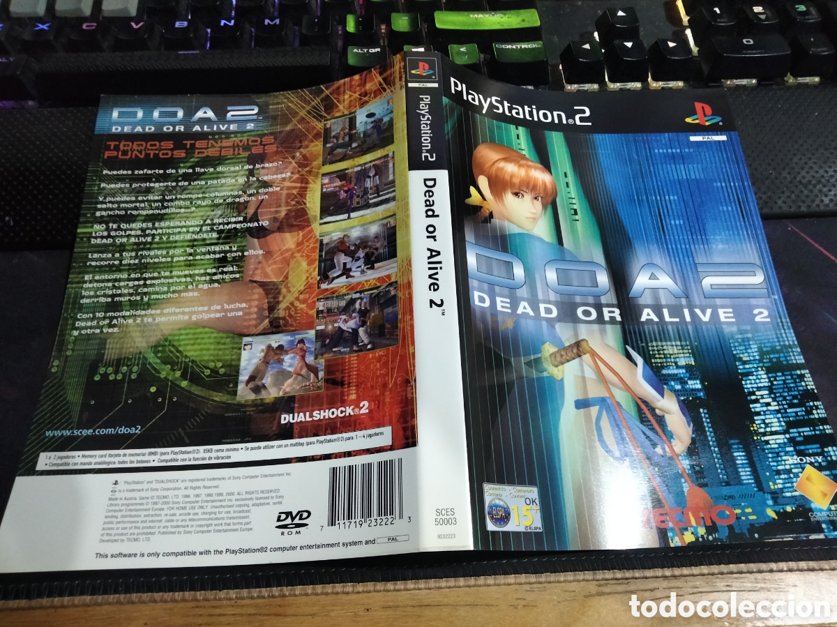 Videojuegos y consolas: Car&aacute;tula dead or Alive 2 ps2 - Foto 1