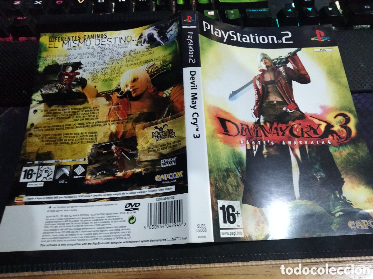 Videojuegos y consolas: Car&aacute;tula devil may cry 3 ps2 - Foto 1