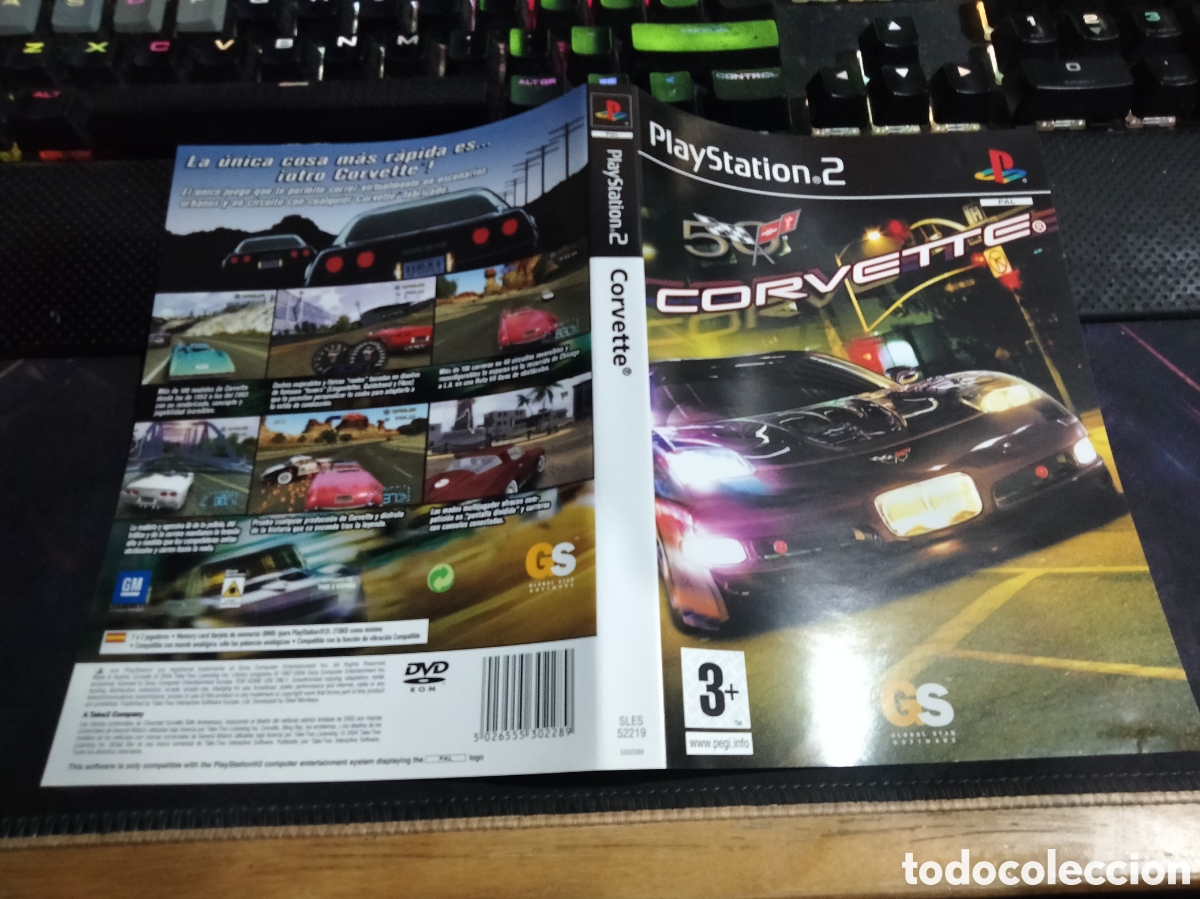 Videojuegos y consolas: Car&aacute;tula Corvette ps2 - Foto 1