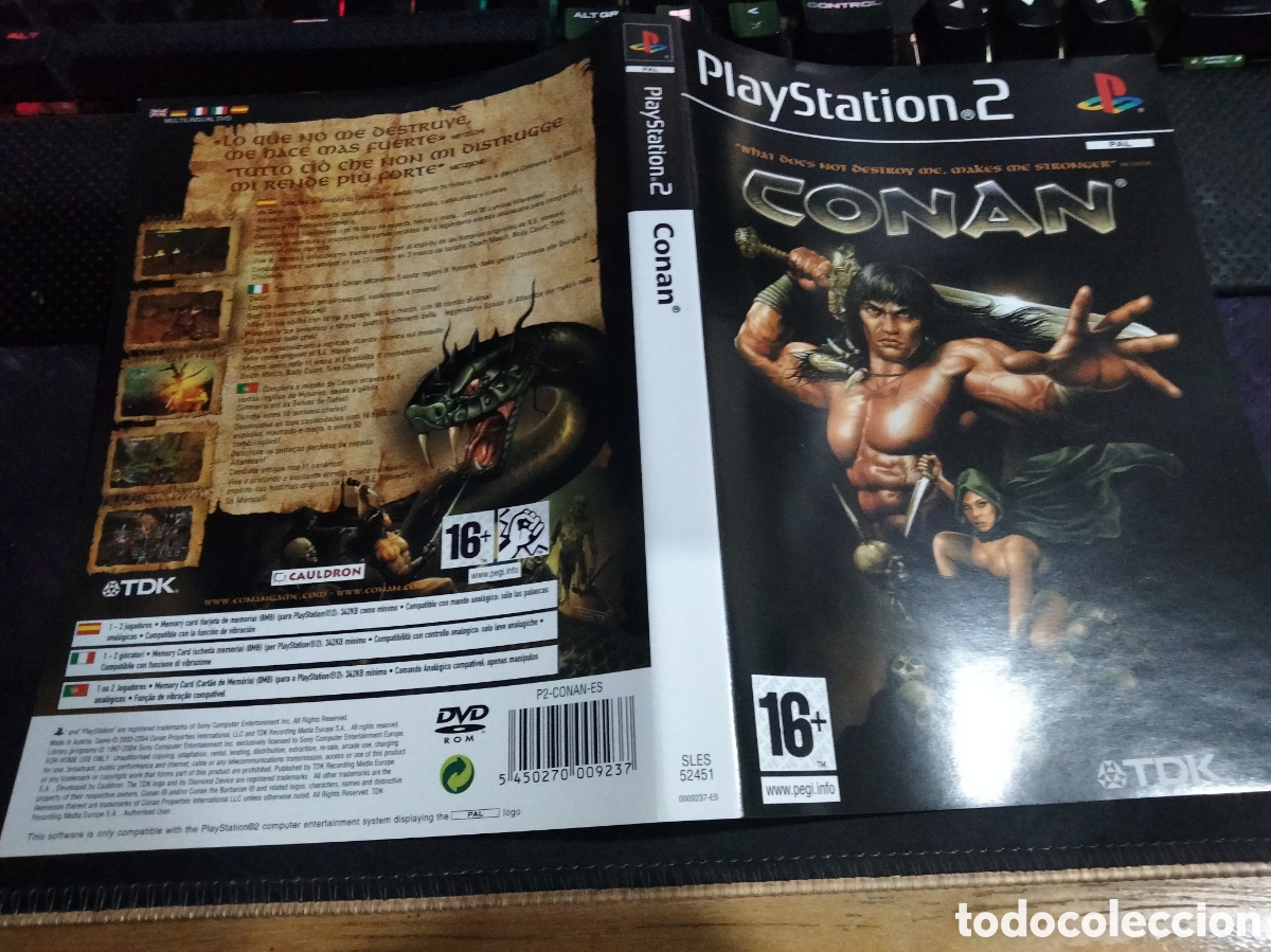 Videojuegos y consolas: Car&aacute;tula Conan ps2 - Foto 1