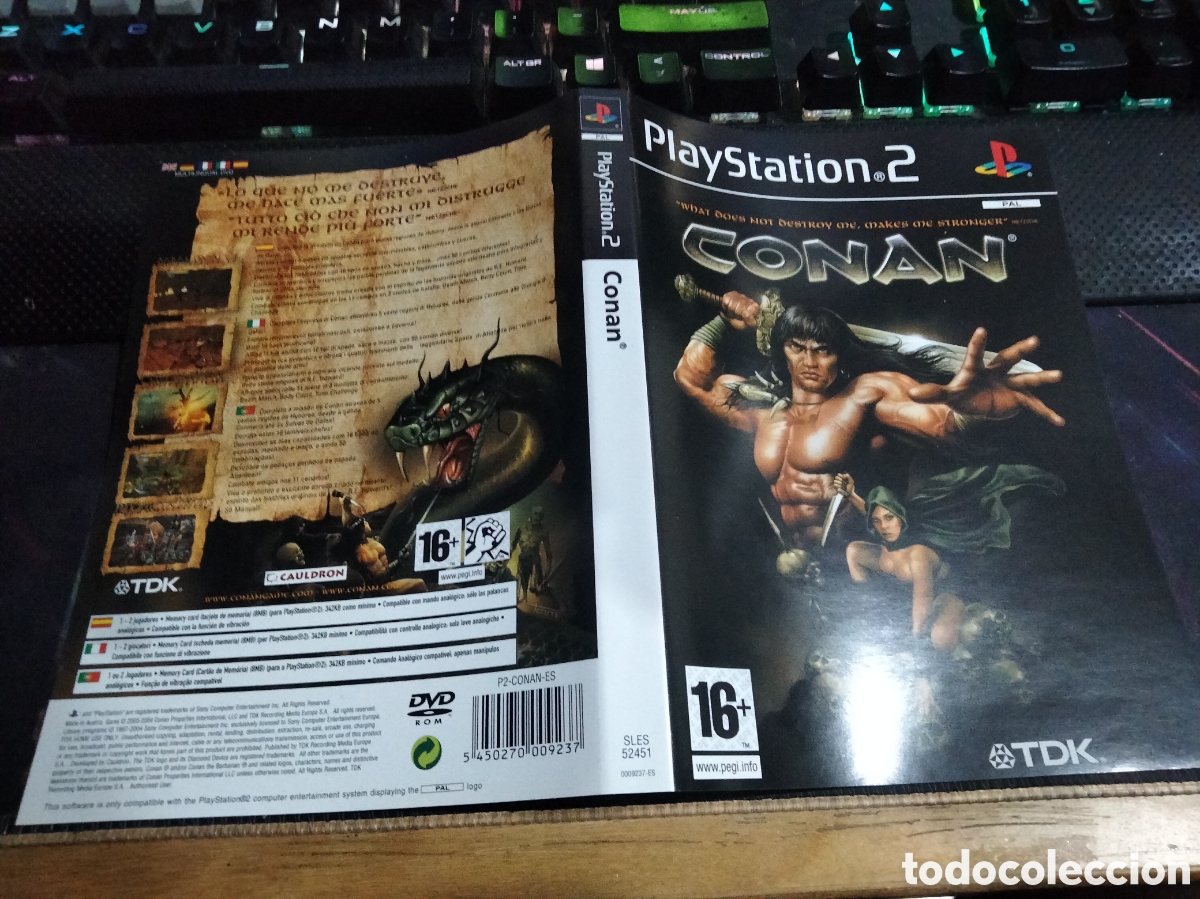 Videojuegos y consolas: Car&aacute;tula Conan ps2 - Foto 1