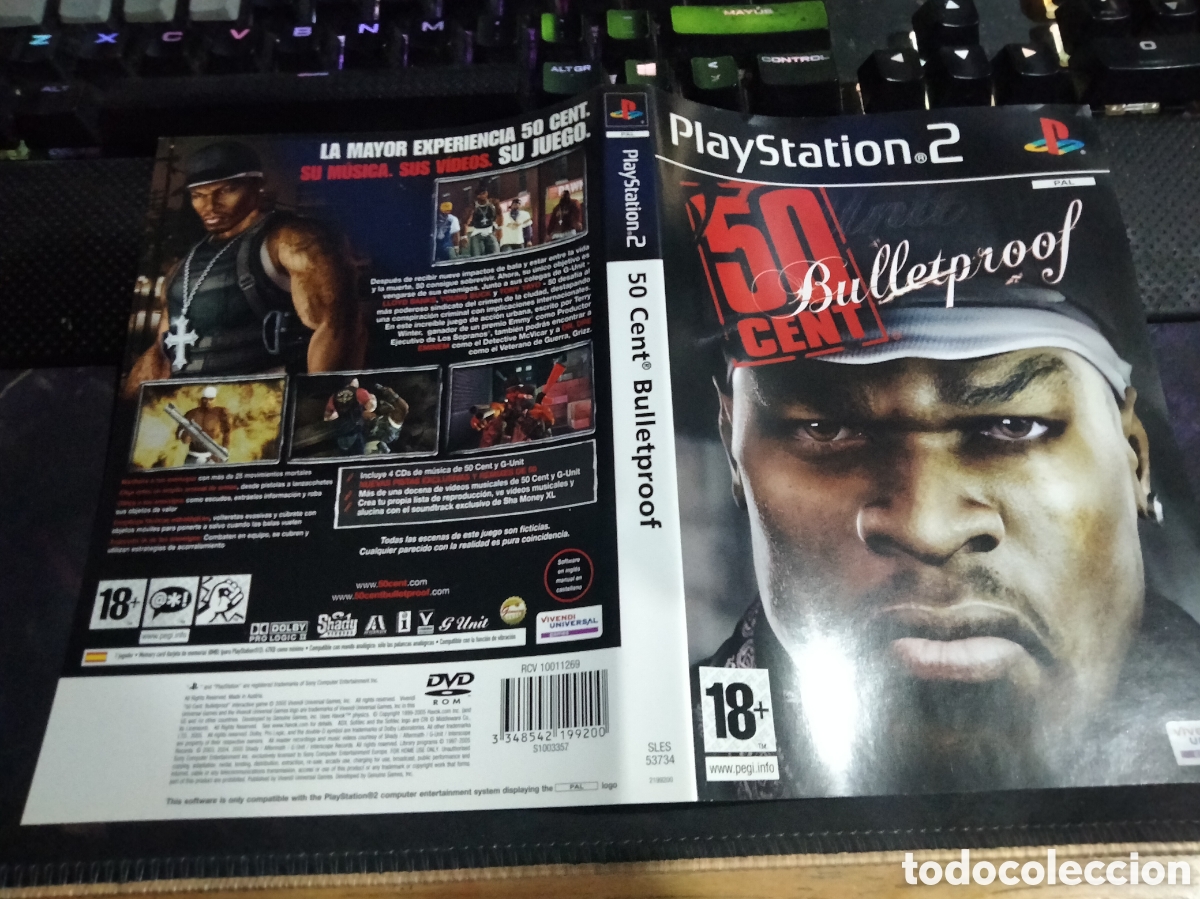 Videojuegos y consolas: Car&aacute;tula 50 cent bulletproof ps2 - Foto 1