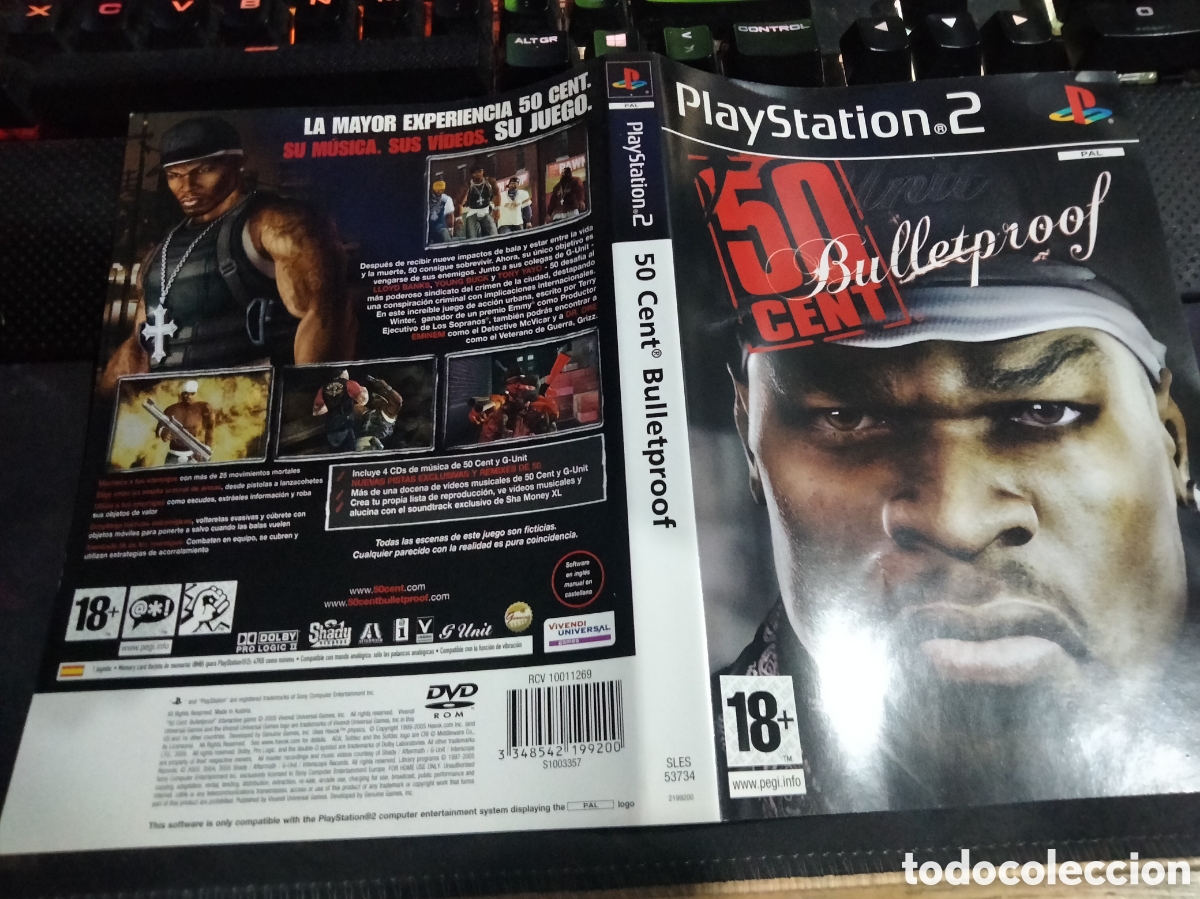 Videojuegos y consolas: Car&aacute;tula 50 cent bulletproof ps2 - Foto 1