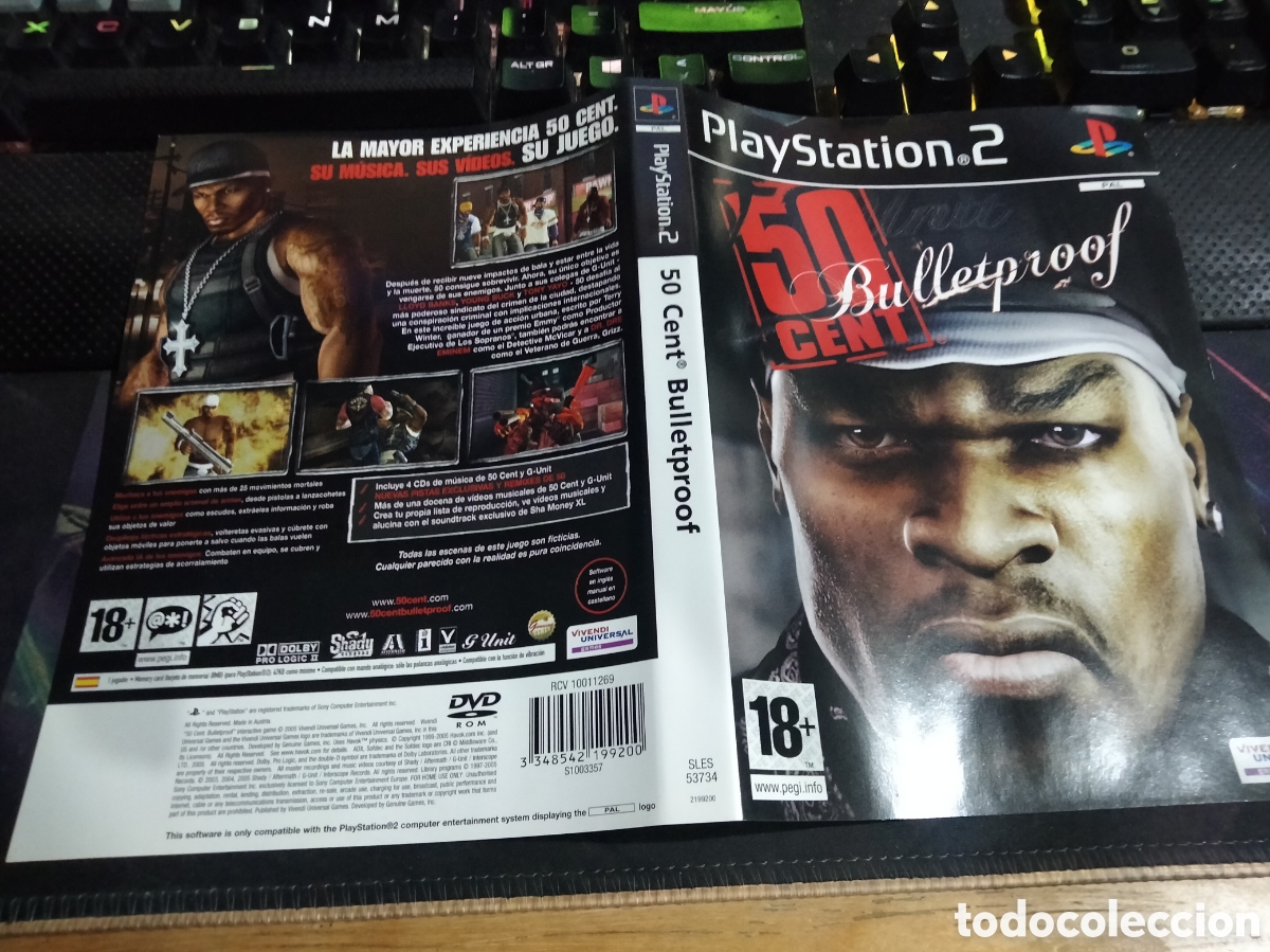 Videojuegos y consolas: Car&aacute;tula 50 cent bulletproof ps2 - Foto 1