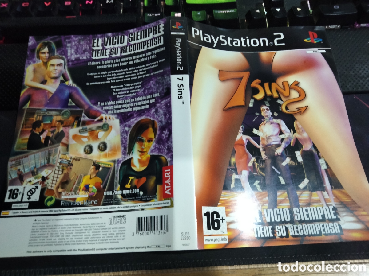 Videojuegos y consolas: Car&aacute;tula 7 sins ps2 - Foto 1