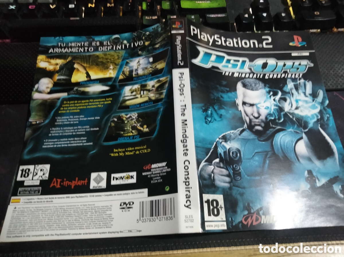 Videojuegos y consolas: Car&aacute;tula psi-ops the mindgate conspiracy ps2 - Foto 1