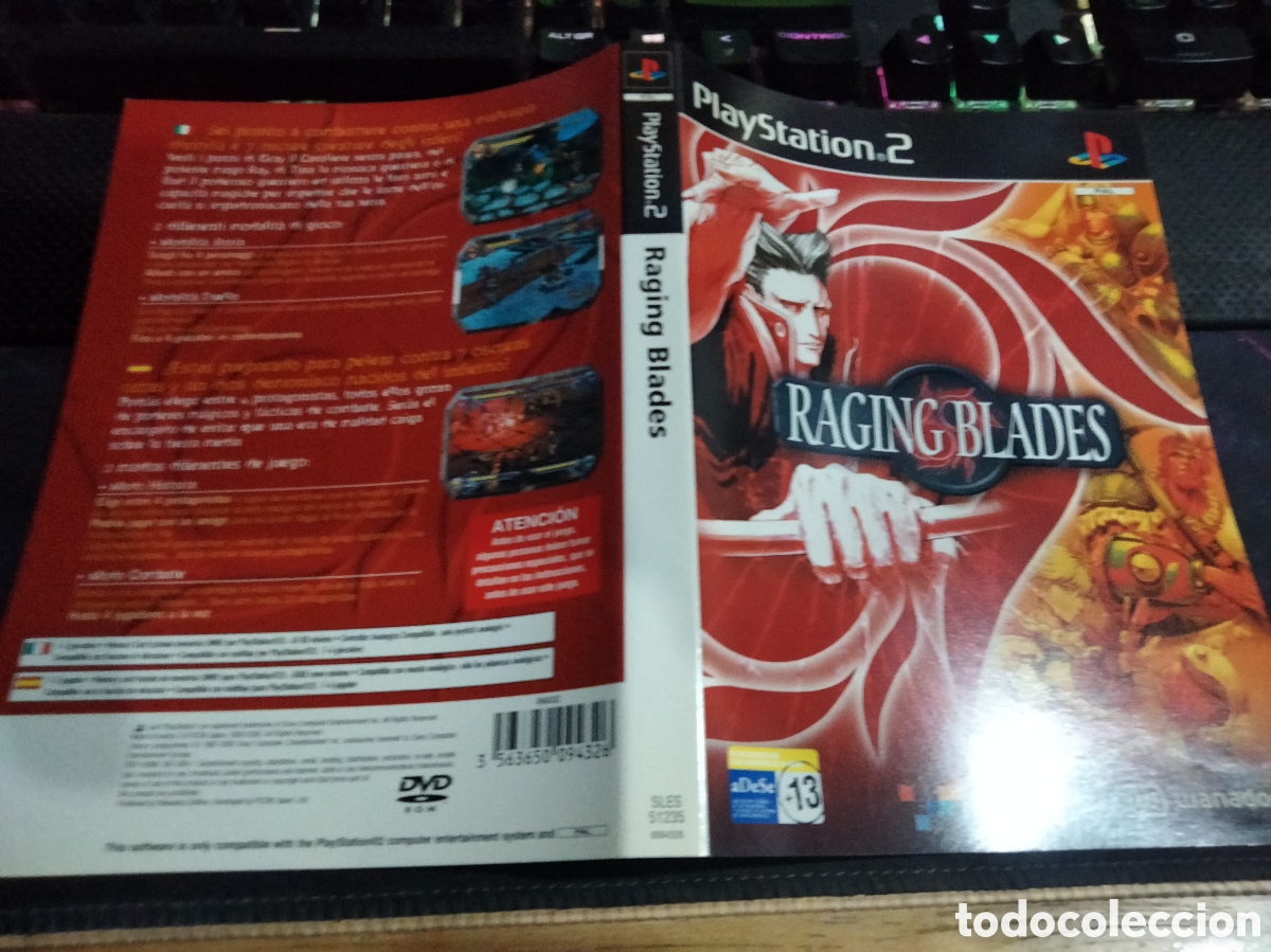 Videojuegos y consolas: Car&aacute;tula Raging Blades ps2 - Foto 1