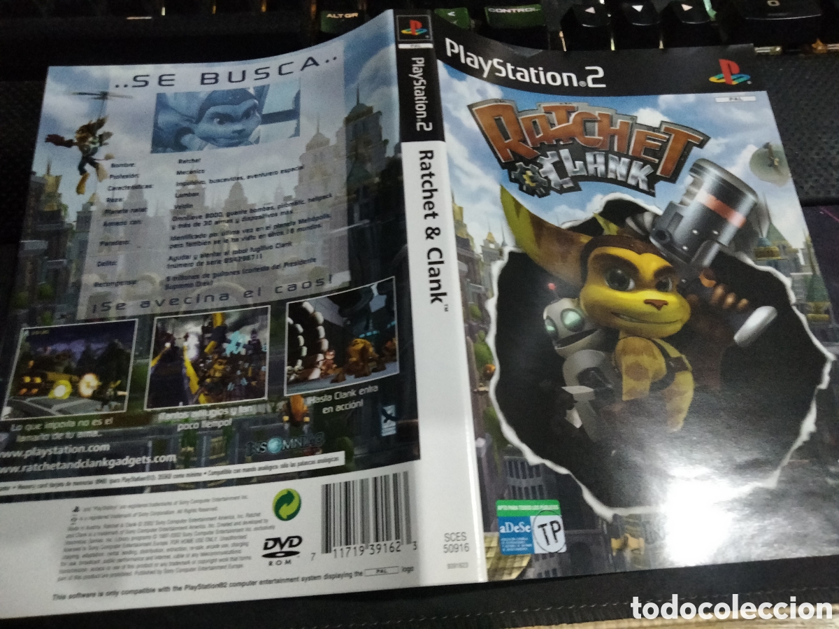 Videojuegos y consolas: Car&aacute;tula ratchet & clank ps2 - Foto 1