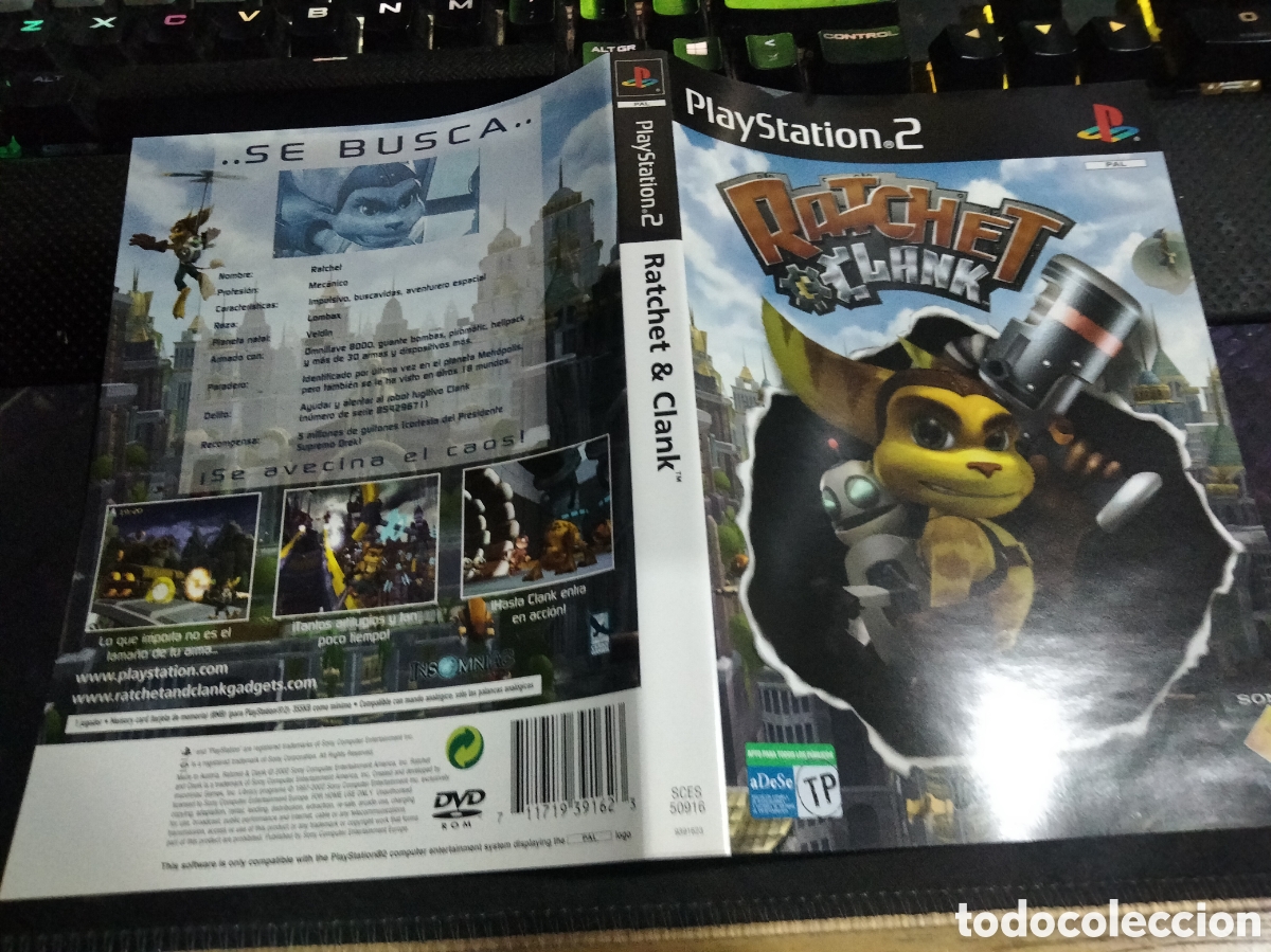 Videojuegos y consolas: Car&aacute;tula ratchet & clank ps2 - Foto 1