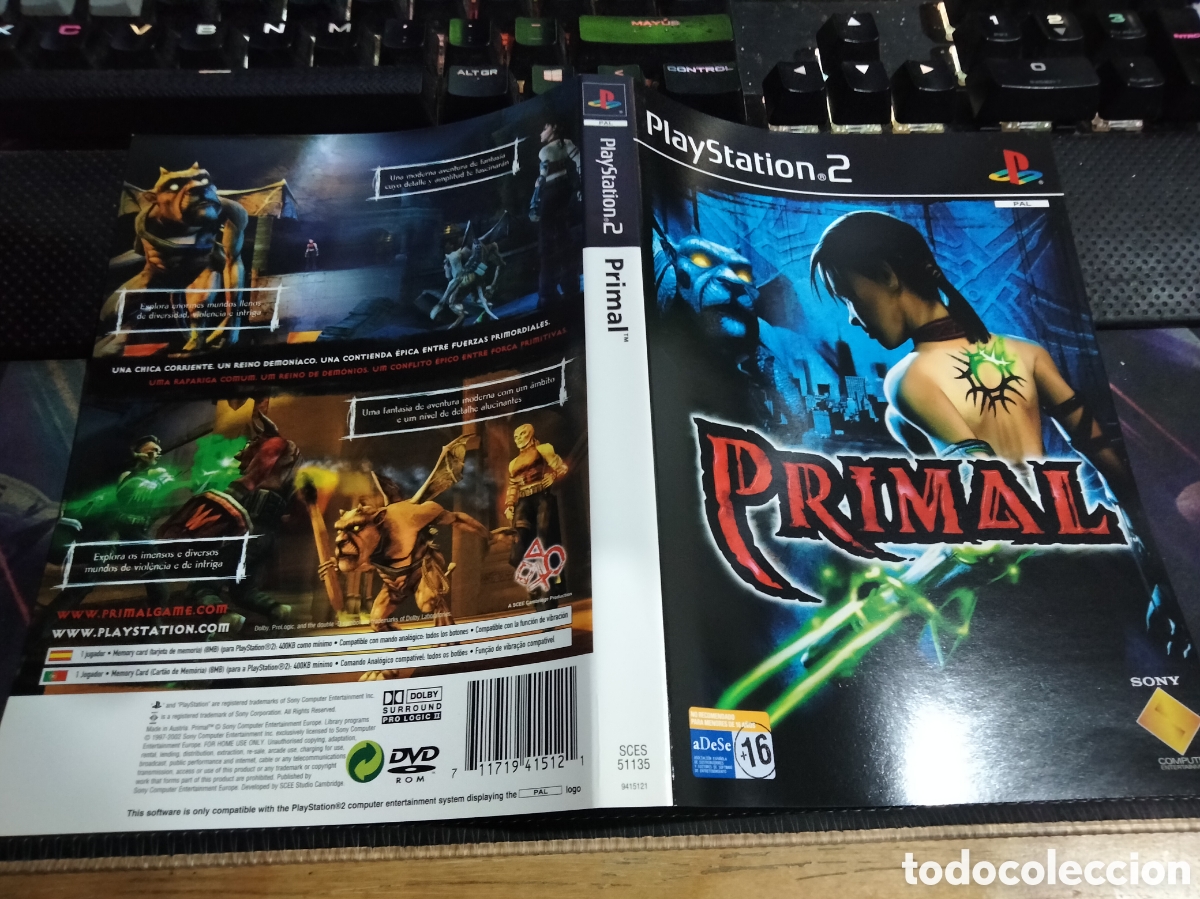 Videojuegos y consolas: Car&aacute;tula primal ps2 - Foto 1
