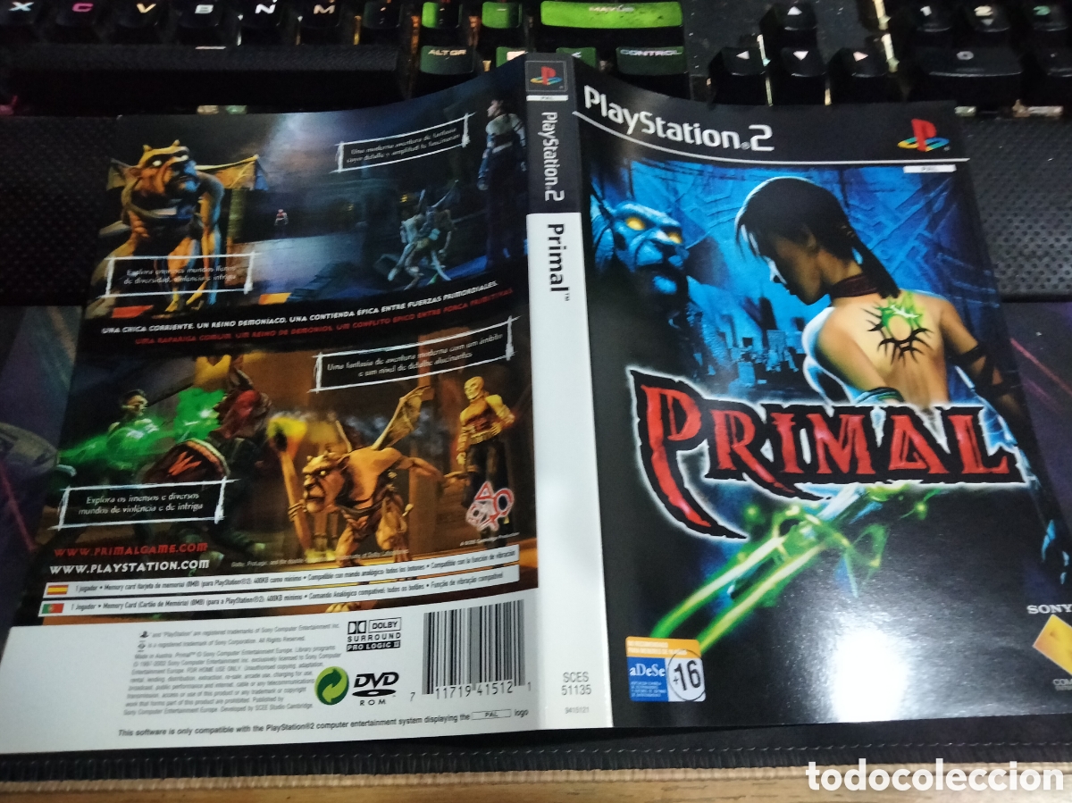 Videojuegos y consolas: Car&aacute;tula primal ps2 - Foto 1