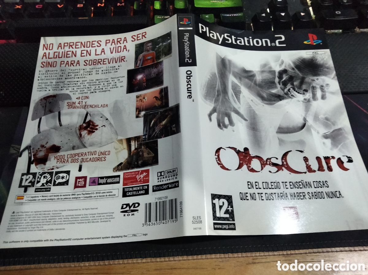 Videojuegos y consolas: Car&aacute;tula obscure ps2 - Foto 1
