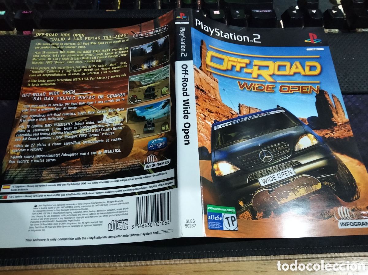Videojuegos y consolas: Car&aacute;tula off-road wide open ps2 - Foto 1