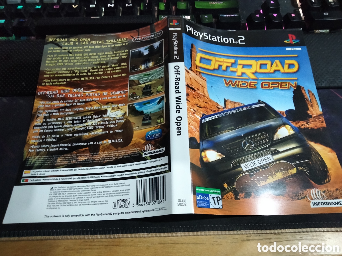 Videojuegos y consolas: Car&aacute;tula off-road wide open ps2 - Foto 1