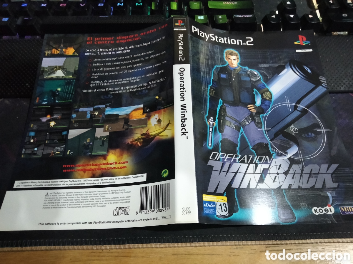 Videojuegos y consolas: Car&aacute;tula operation win back ps2 - Foto 1