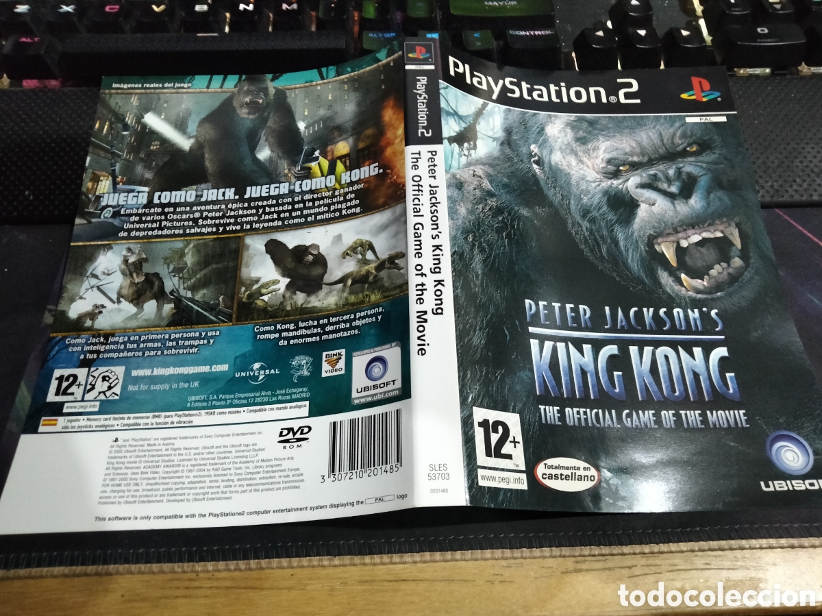 Videojuegos y consolas: Car&aacute;tula Peter Jackson King kong ps2 - Foto 1
