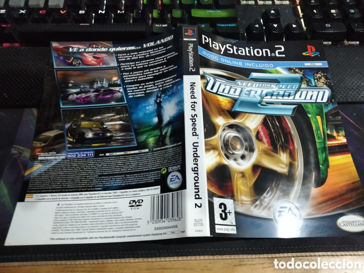 Videojuegos y consolas: Car&aacute;tula need for speed underground 2 ps2 - Foto 1