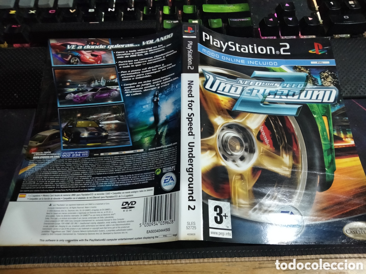 Videojuegos y consolas: Car&aacute;tula need for speed underground 2 ps2 - Foto 1