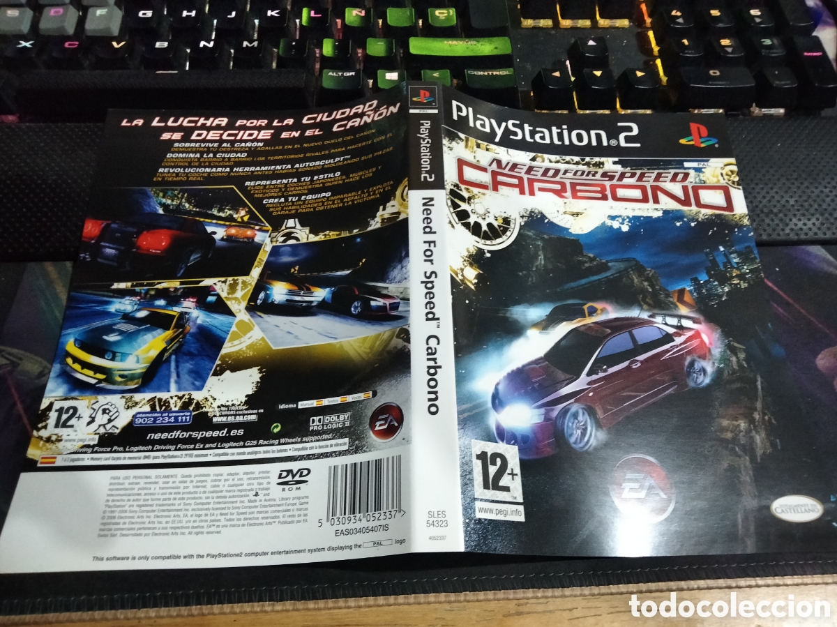 Videojuegos y consolas: Car&aacute;tula need for speed carbono ps2 - Foto 1