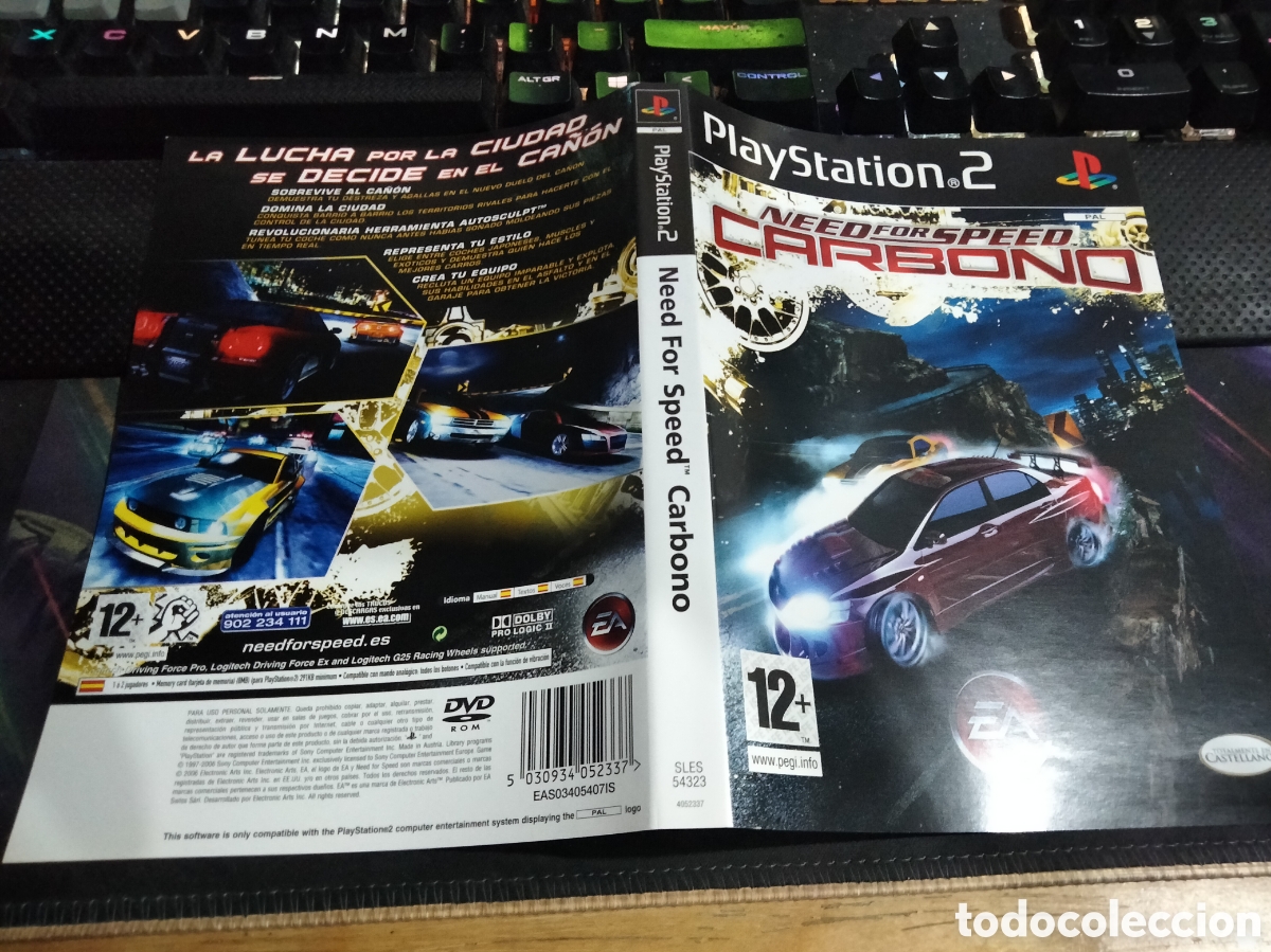Videojuegos y consolas: Car&aacute;tula need for speed carbono ps2 - Foto 1