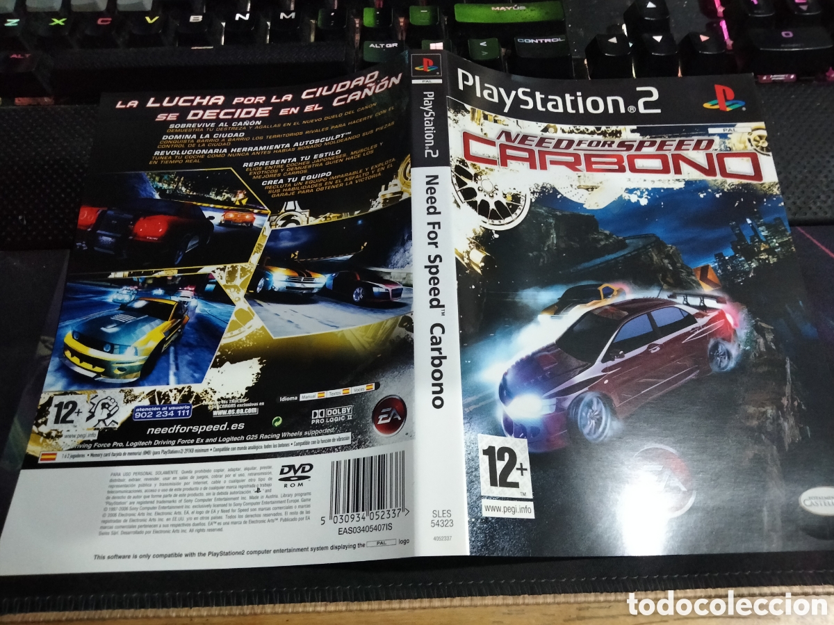 Videojuegos y consolas: Car&aacute;tula need for speed carbono ps2 - Foto 1