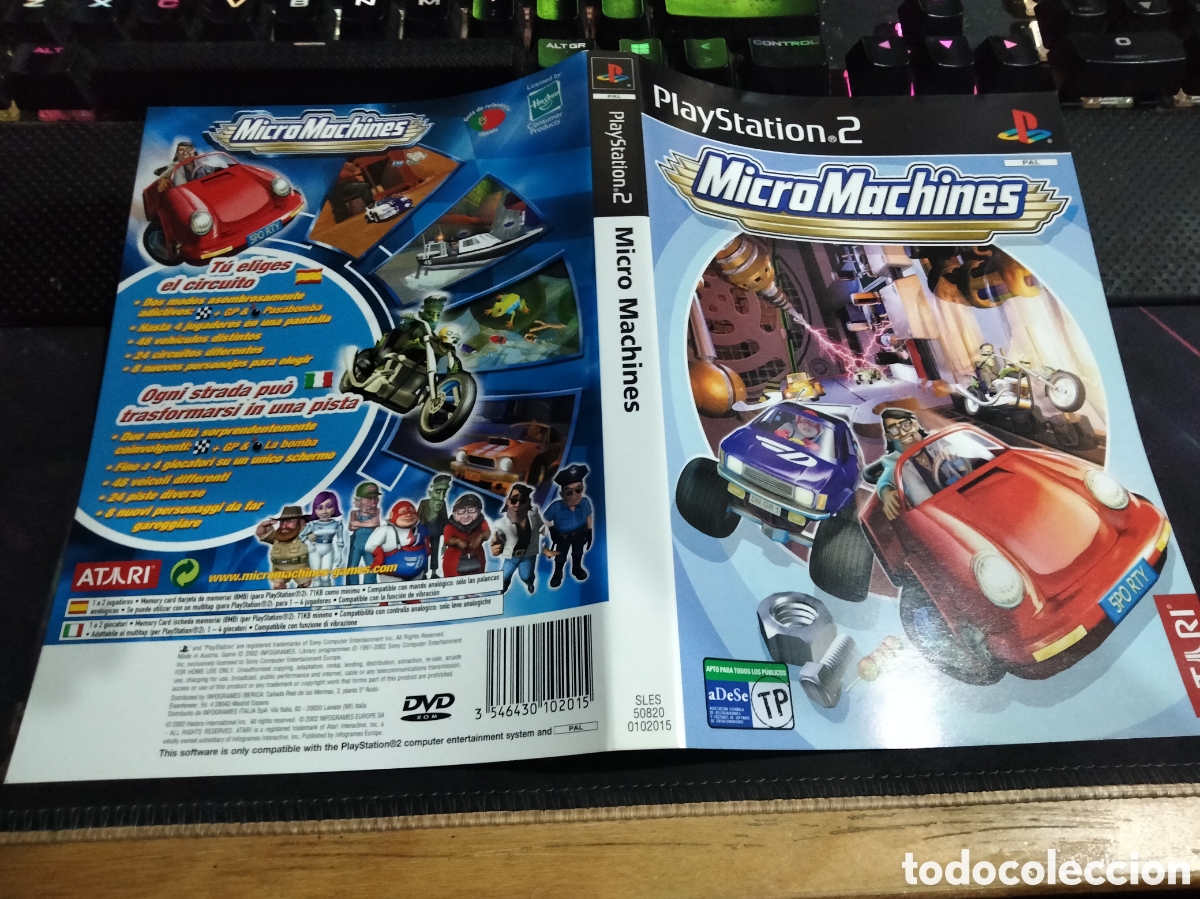 Videojuegos y consolas: Car&aacute;tula micro machines ps2 - Foto 1