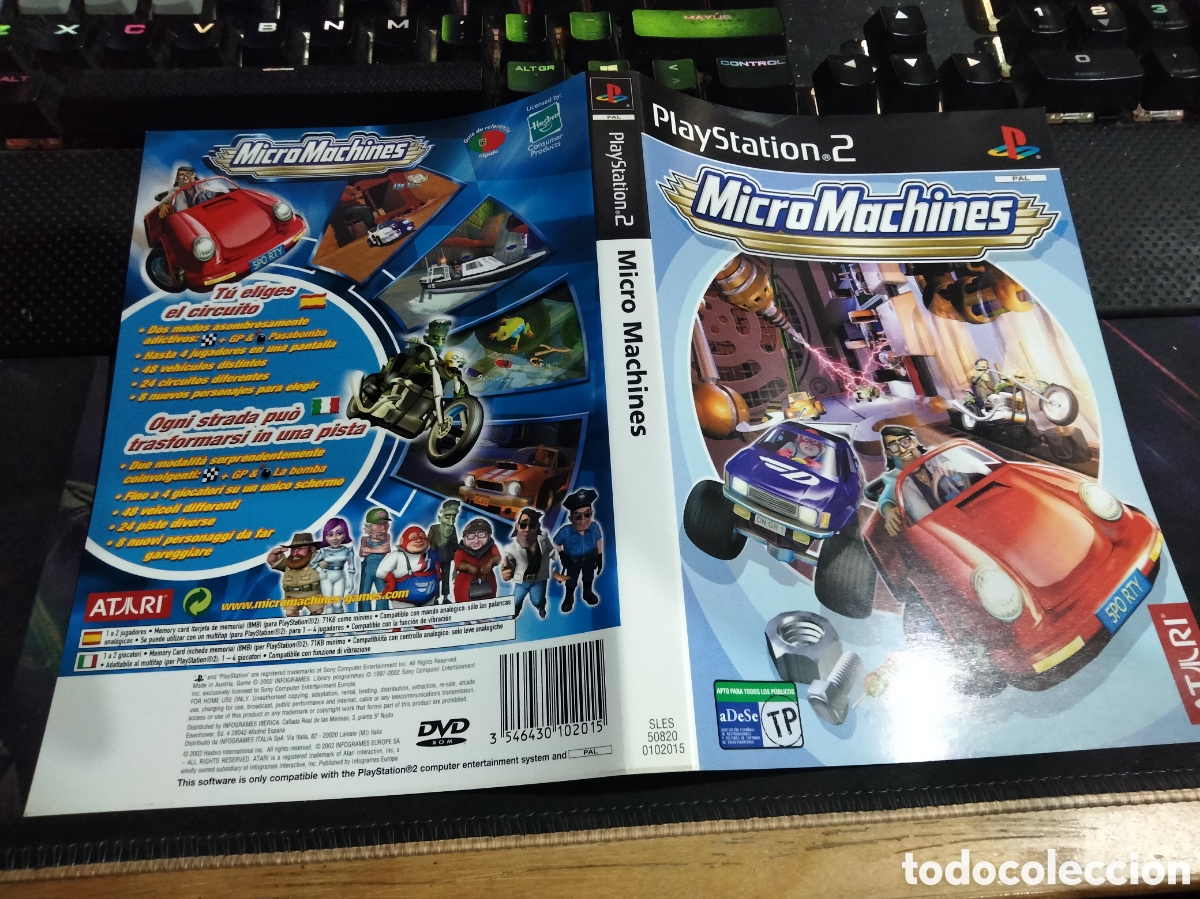 Videojuegos y consolas: Car&aacute;tula micro machines ps2 - Foto 1
