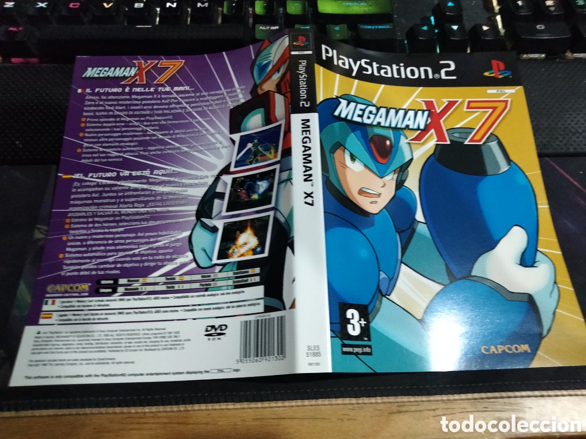 Videojuegos y consolas: Car&aacute;tula MegaMan x7 ps2 - Foto 1
